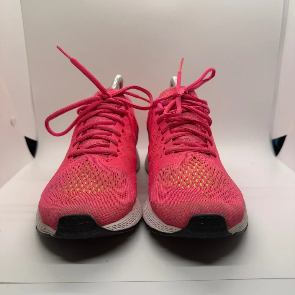 Nike‎ Zoom Pink Orange Mesh Running Athletic Shoes Women's Size 8.5 Jog Sneaker - Picture 4 of 11